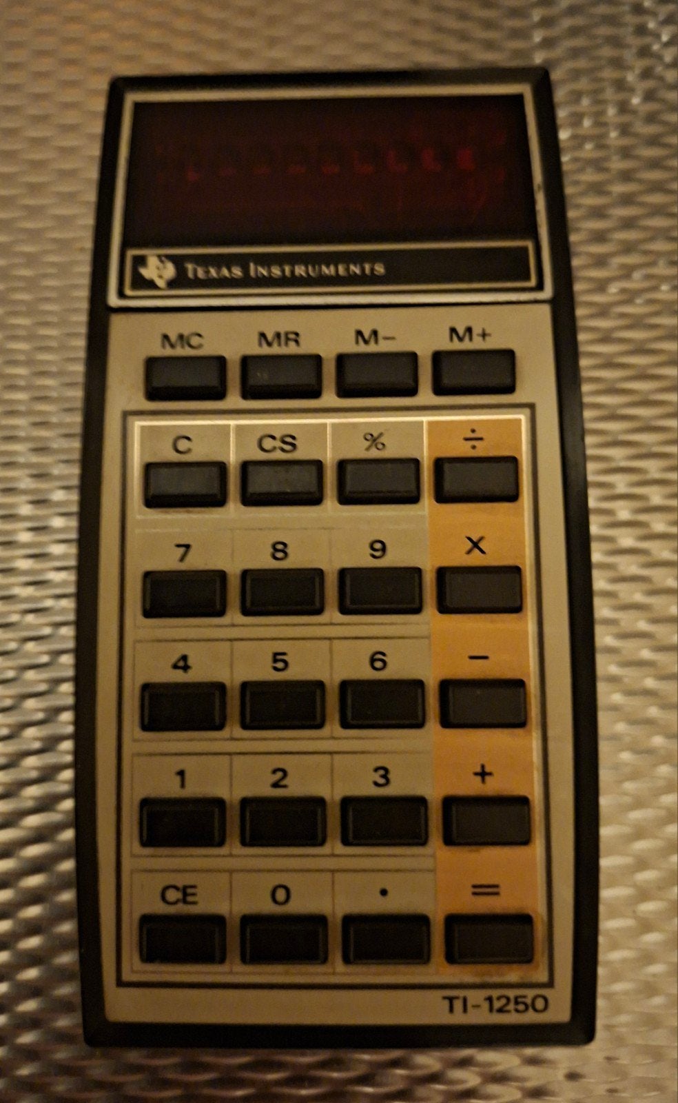 Texas Instruments calculator TI-1250 WERKEND, Diversen, Ophalen of Verzenden, Gebruikt