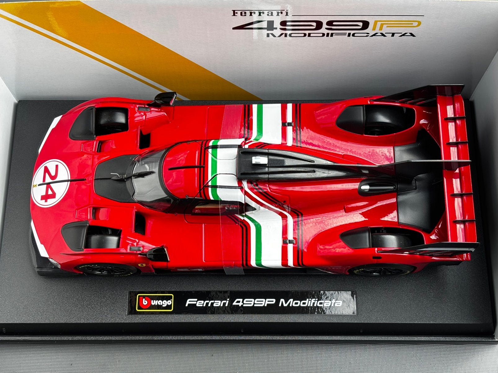 Ferrari 499P Modified Burago 1:18  ! C4F, ., Burago, Nieuw, Ophalen of Verzenden
