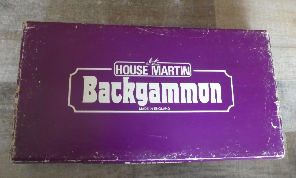 Luxe Backgammon koffer Tric Trac tavla House Martin., Een of twee spelers, Ophalen of Verzenden, Zo goed als nieuw