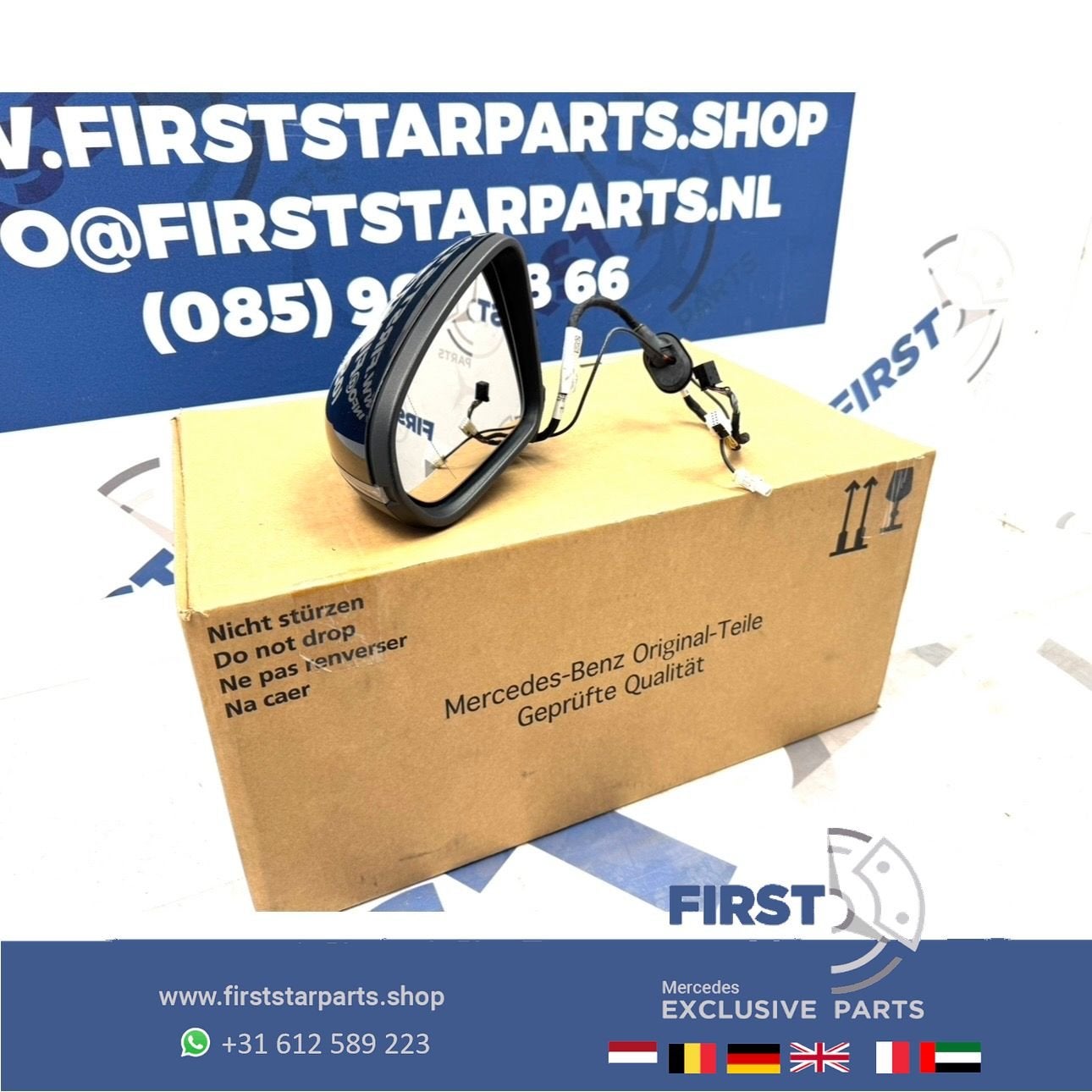 W177 A KLASSE A35 A45 AMG SPIEGEL LINKS VOL OPTIE 360 CAMERA, Auto-onderdelen, Gebruikt, -, Ophalen of Verzenden, -