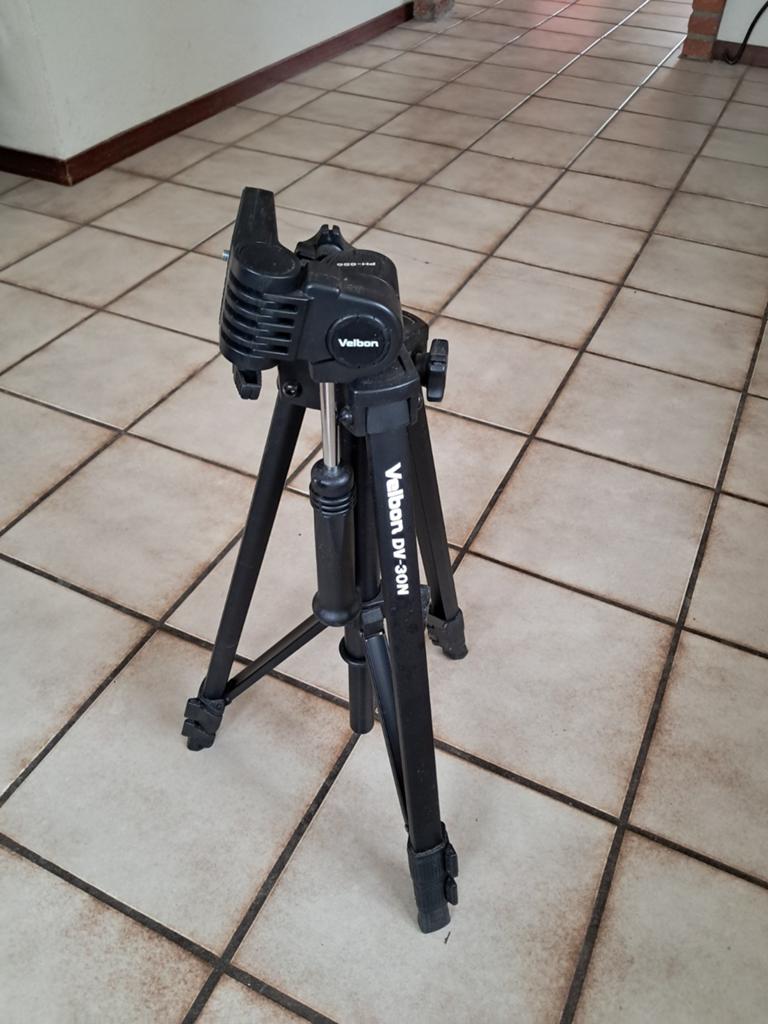 Velbon DV-30N Statief met PH-656 Balhoofd, Gebruikt, Minder dan 150 cm, Met balhoofd, Ophalen of Verzenden