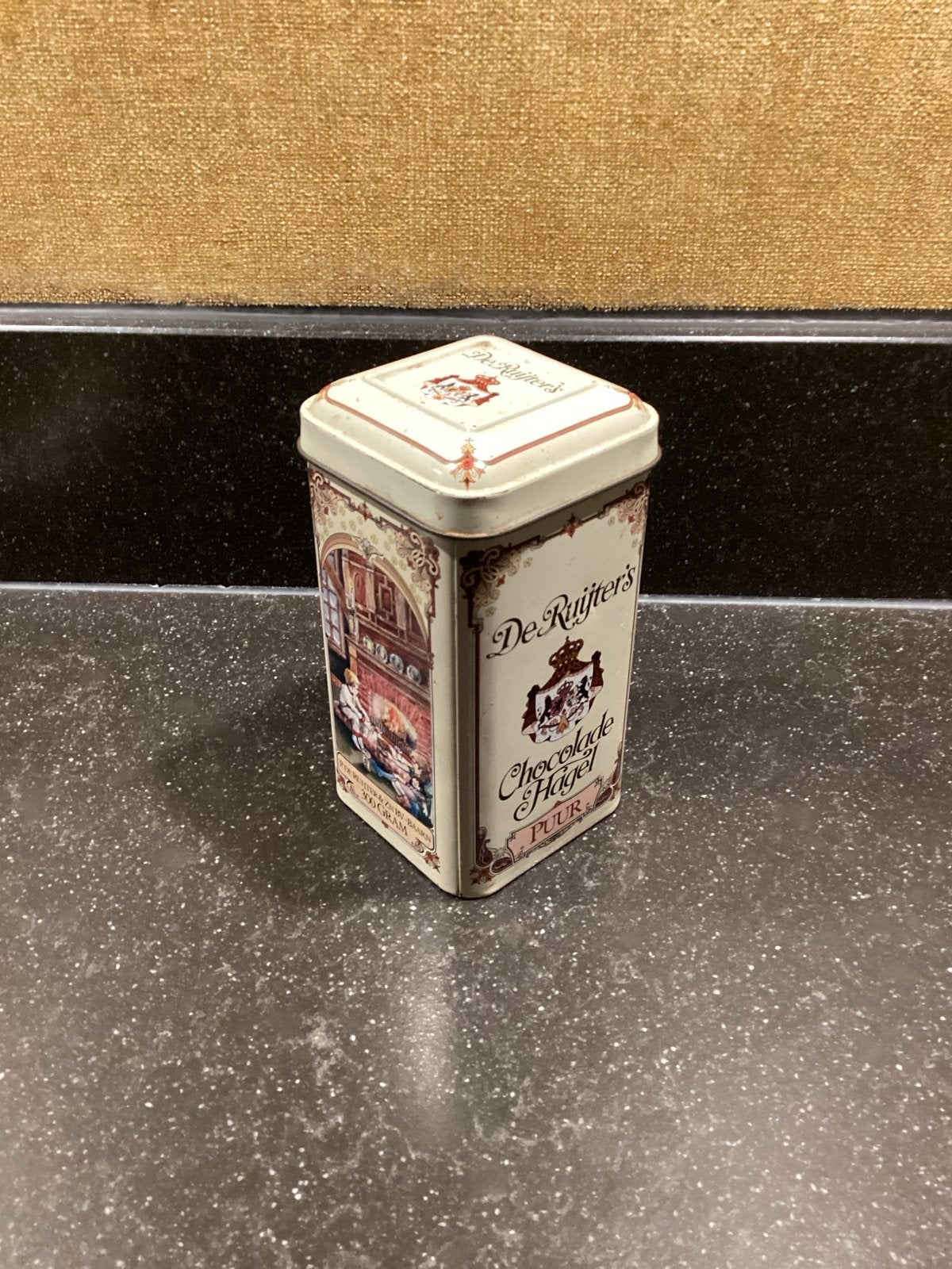 Vintage De Ruijter's Chocolade Hagel Blik - Puur, Ophalen, Gebruikt, Overige, Overige merken