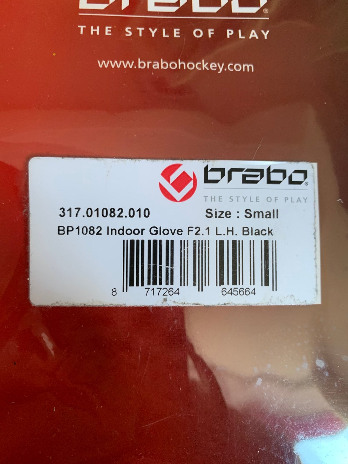 Zaalhockey handschoen maat S van Brabo, Ophalen, Zo goed als nieuw