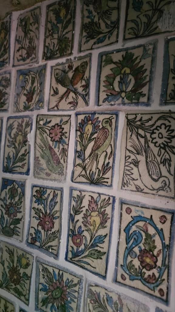 Handgeschilderde Perzische tegeltjes - bieden per stuk, Antiek en Kunst, Ophalen of Verzenden