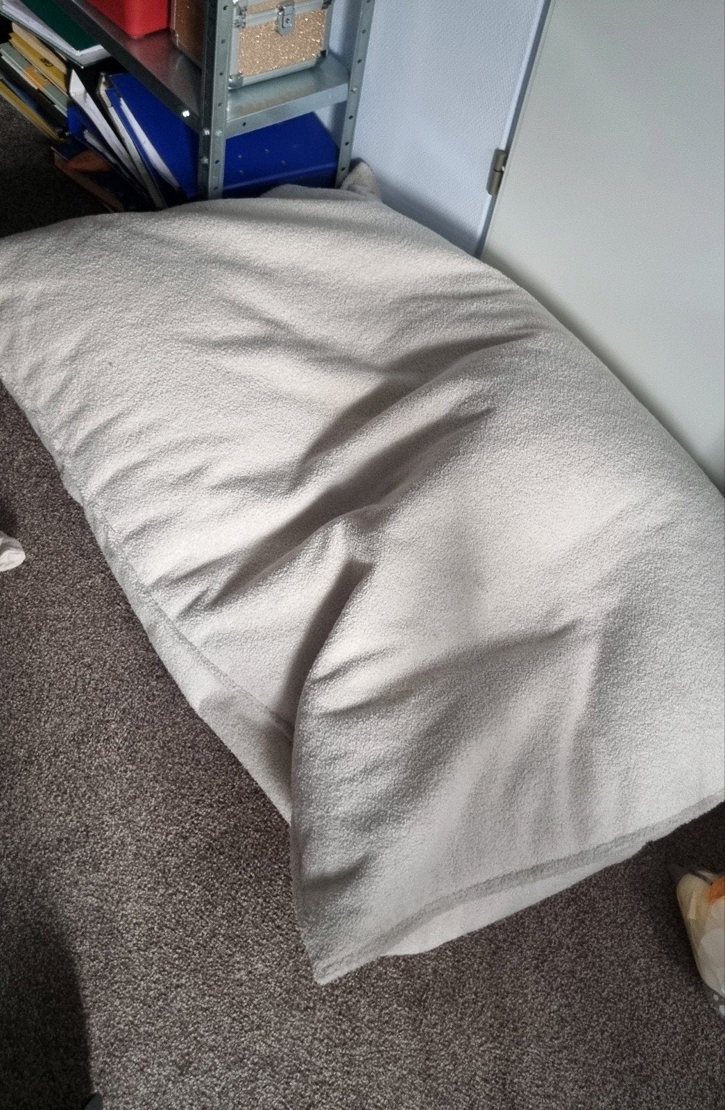 Reuze zitzak 100x150, Ophalen, Gebruikt, Beige, Zitzak
