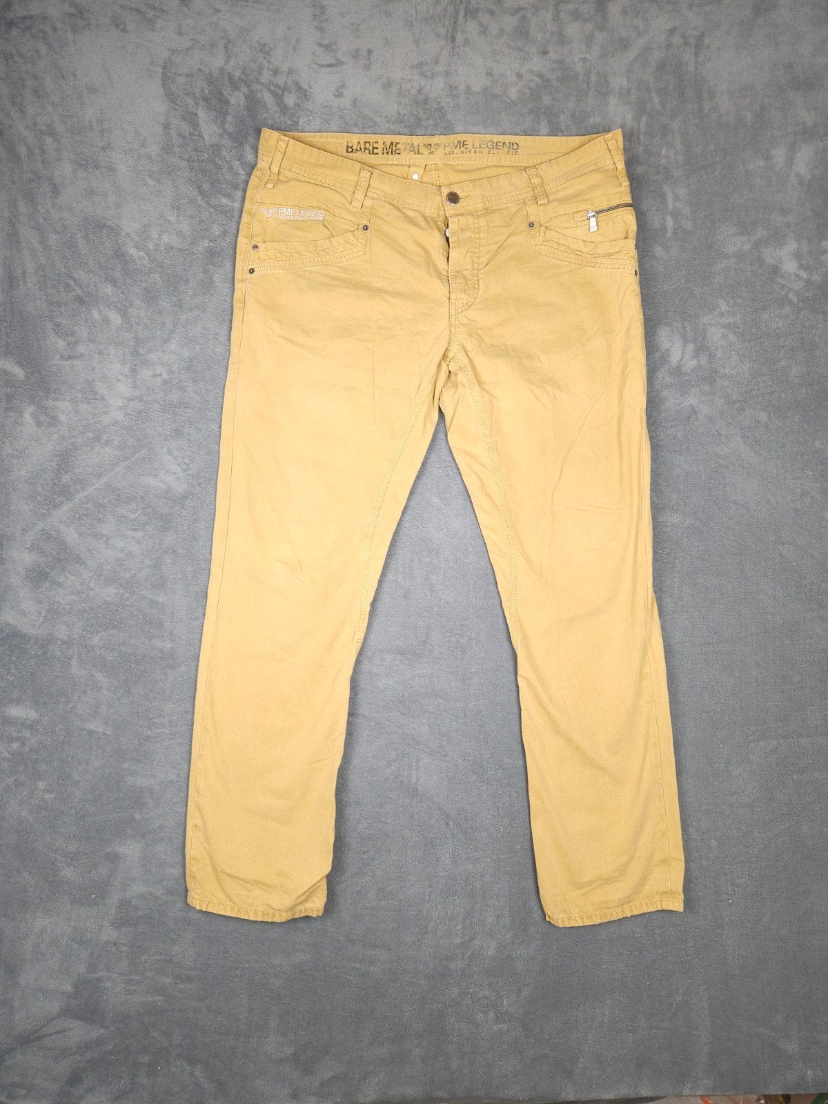PME Legend Bare Metal Broek W40 L34 Geel Katoen Jeans, Overige kleuren, ., Ophalen of Verzenden, Zo goed als nieuw