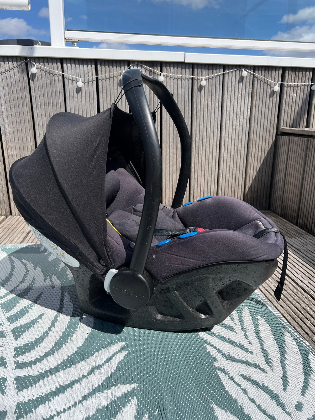 Avionaut Pixel autostoel met spiegel en zonnekap, Overige merken, Ophalen of Verzenden, 0 t/m 13 kg, Gebruikt