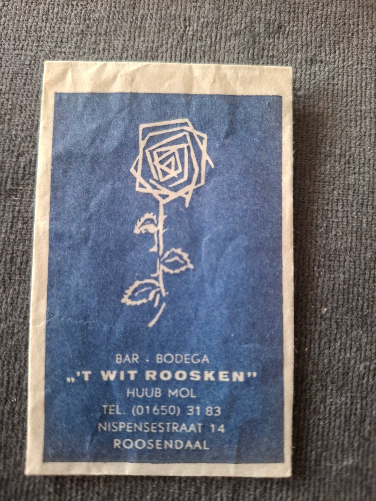Roosendaal; "'t Wit Roosken" bar bodega, Verzenden, Nederland