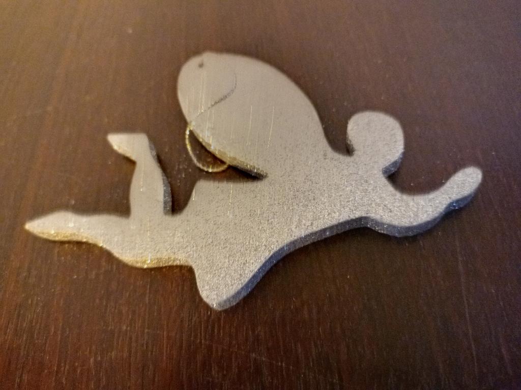 Mooi zilverkleurig kerstornament/ kersthanger te koop, Diversen, Kerst, Ophalen of Verzenden, Zo goed als nieuw