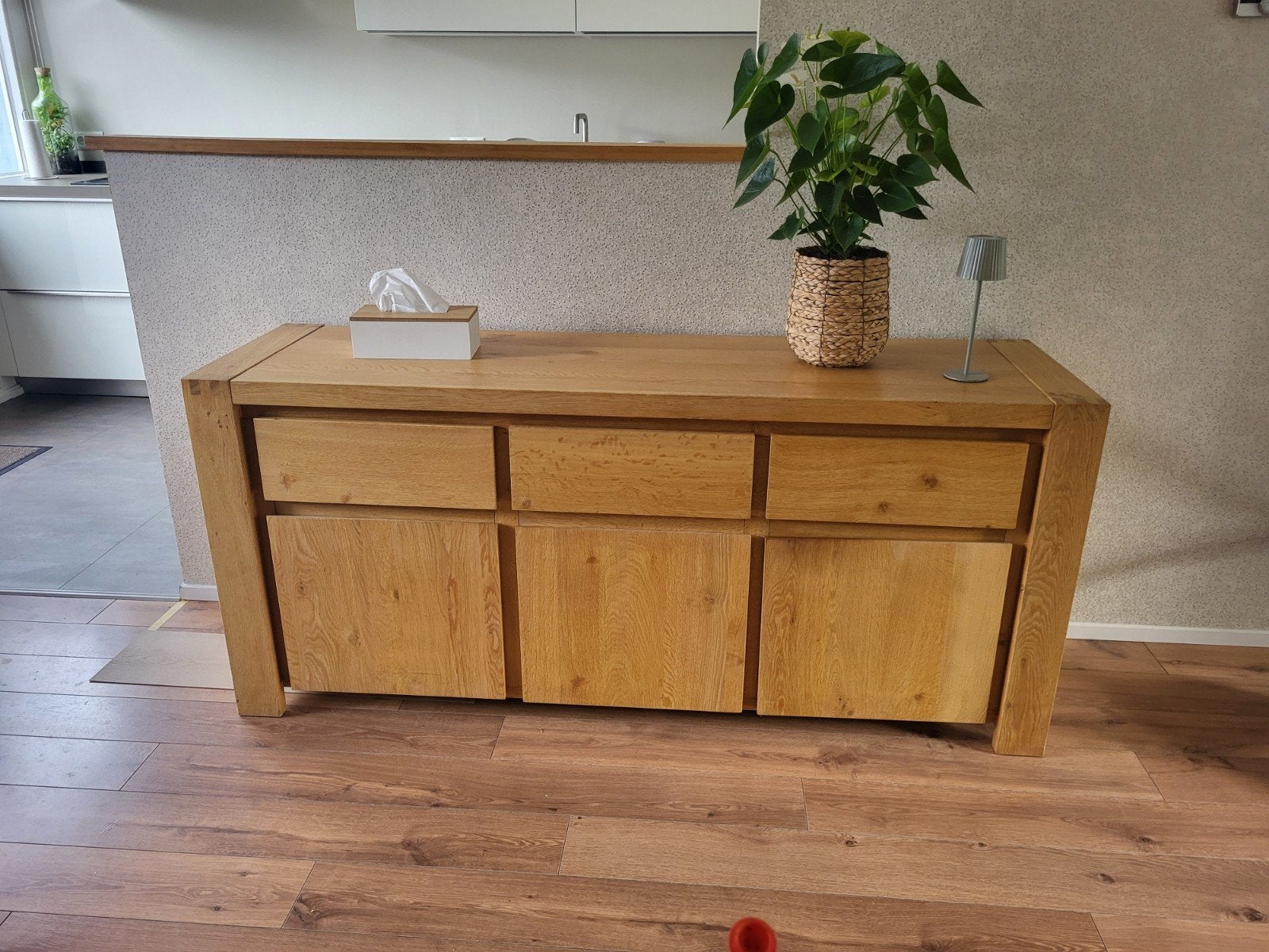 Eiken dressoir, Ophalen, Gebruikt, Eikenhout, 50 tot 100 cm