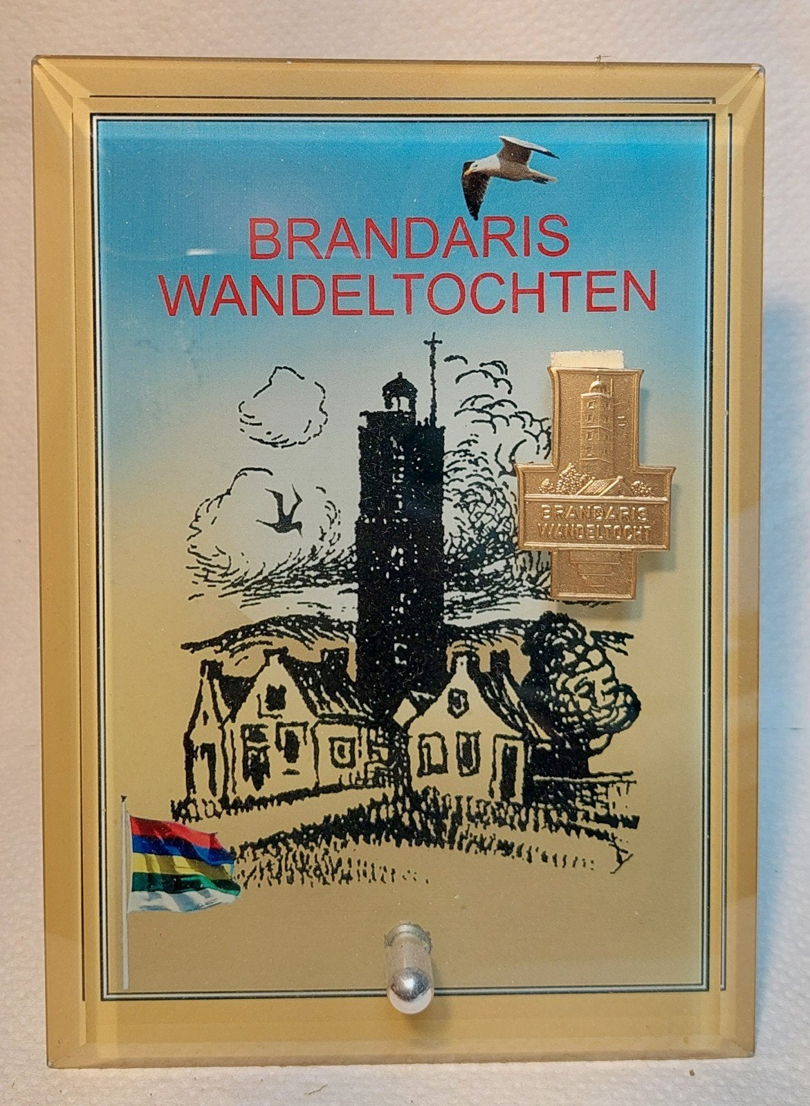 Terschelling Brandaris wandeltochten glas zeldzaam, Ophalen of Verzenden