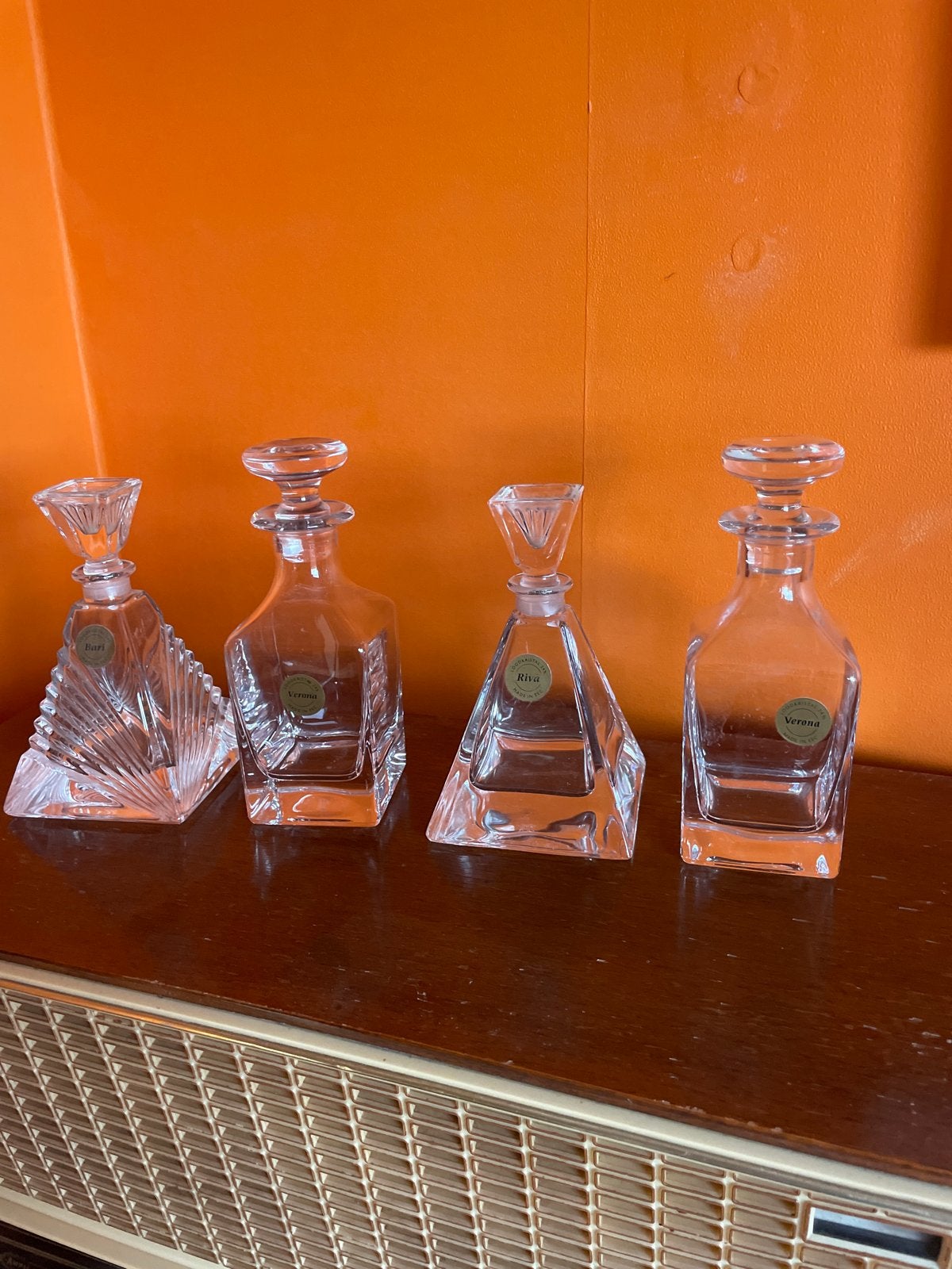 Set van 4 kristallen karaffen - Puri, Verona, Riva, Verona, Ophalen