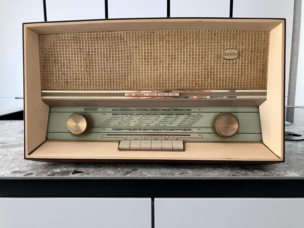 Vintage Erres RA 625 Buizenradio - Werkend met Handleiding, Ophalen, Gebruikt, Radio