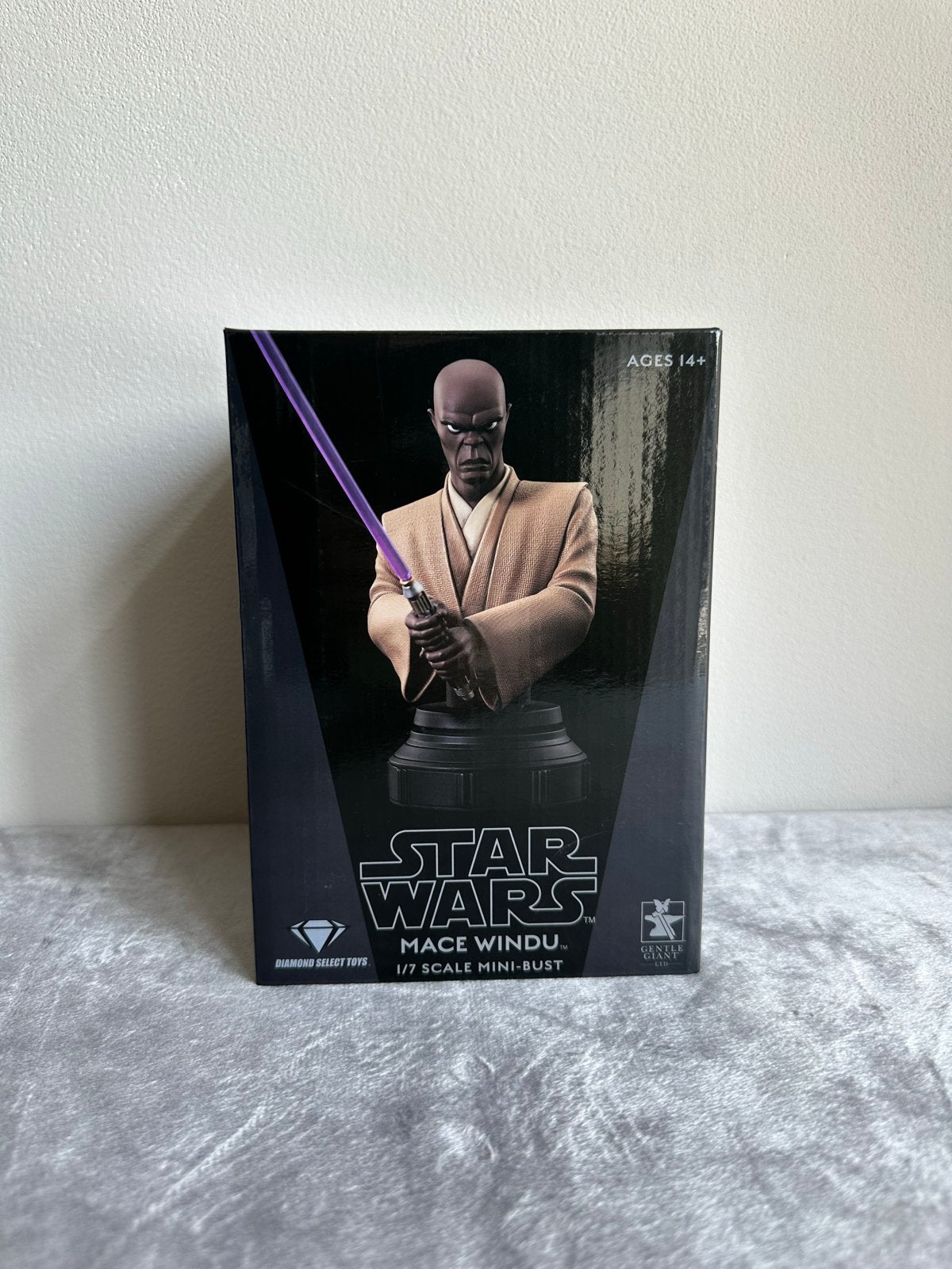 Star Wars Mace Windu 1/7 Schaal Mini-Buste Gentle Giant, Verzamelen, Star Wars, Ophalen of Verzenden, Nieuw, Beeldje of Buste
