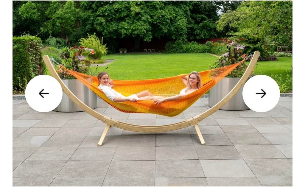 2-persoonshangmat met houten standaard - Tropilex, Ophalen, Binnen, Meerpersoons, Nieuw