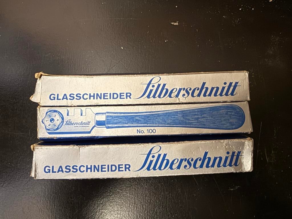 3 Nieuwe Glassnijders Silberschnitt No. 100, Ophalen of Verzenden, Nieuw