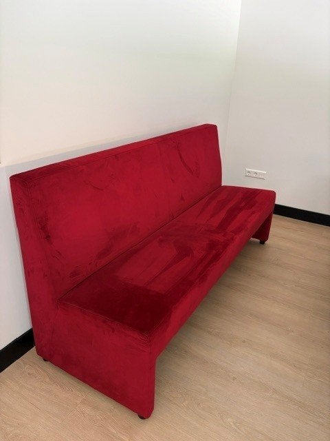 Eettafelbank - rood, Huis en Inrichting, Banken | Bankstellen, Ophalen, Overige maten, 150 tot 200 cm, 75 tot 100 cm