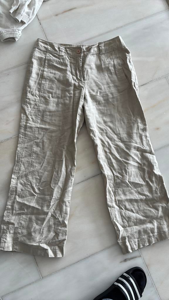 The barm linnen broek maat 40 met voering, Ophalen of Verzenden, Zo goed als nieuw, Maat 38/40 (M), Lang