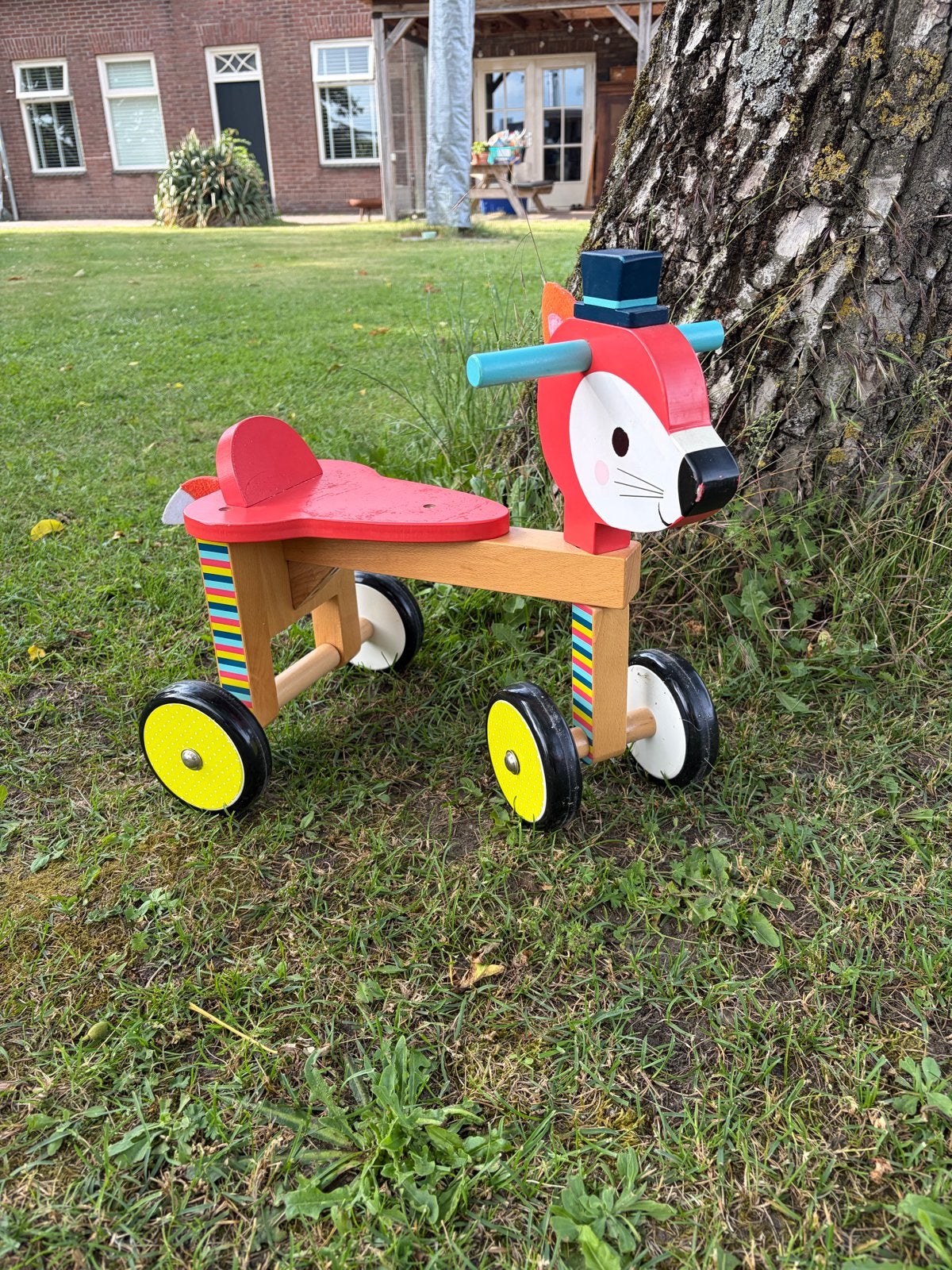 Janod Vos Loopfiets/Rijspeelgoed, Kinderen en Baby's, Speelgoed | Houten speelgoed, Gebruikt, Rij- of Hobbelspeelgoed, Ophalen