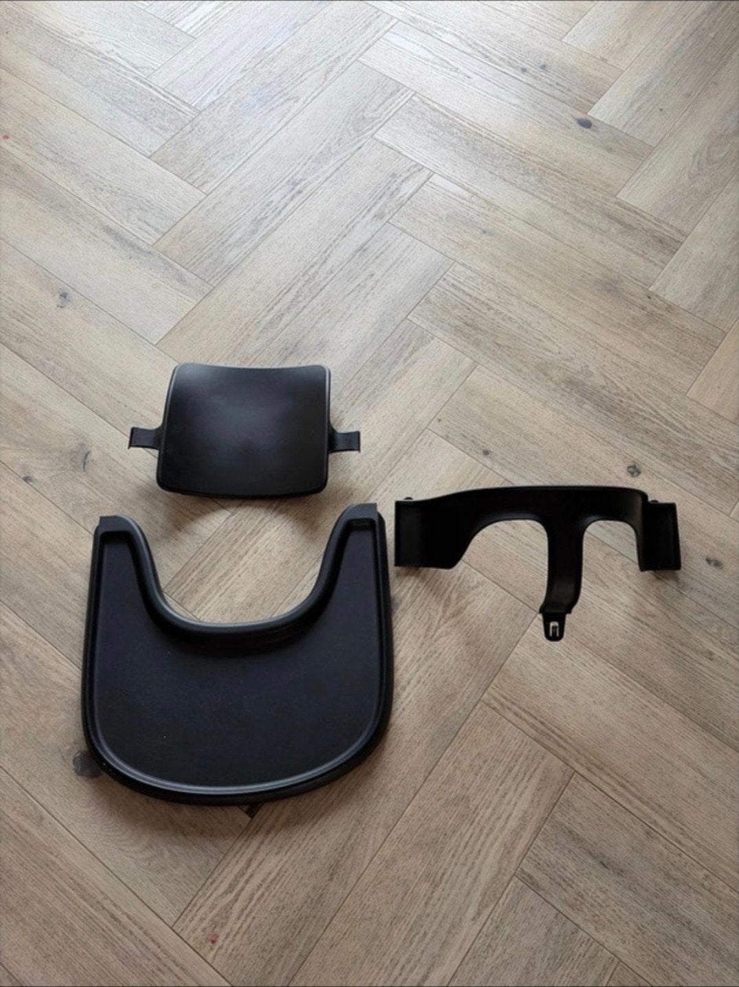 Stokke Tripp Trapp set met blad en babyzitje, Verzenden, Gebruikt, Meegroeistoel, Afneembaar eetblad