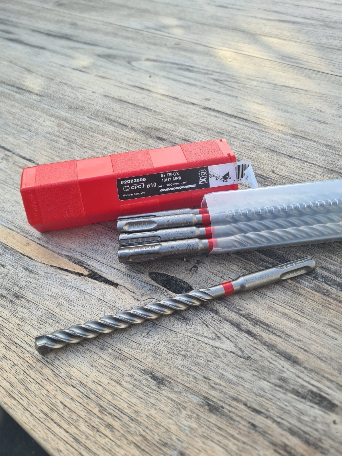 Hilti TE-CX Boorset 8x TE-CX 10/17 MP8 Ø10, Doe-het-zelf en Verbouw, Ophalen of Verzenden, Nieuw, Boor- en/of Breekhamer, Klopboormechanisme