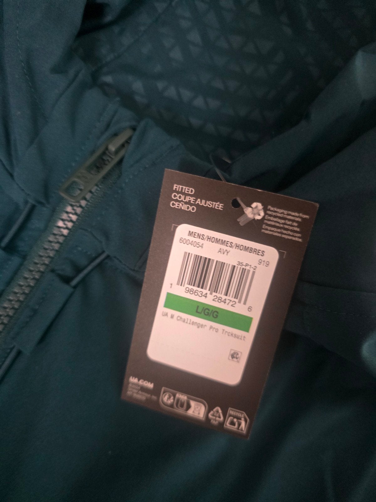 Under armour trainingspak, jack L, broek M nieuw met label, Ophalen of Verzenden, Nieuw, Zwart, Under Armour