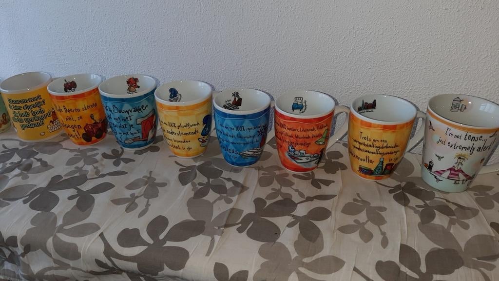 Leuke kopjes met tekst, Ophalen, Overige stijlen, Kop(pen) en/of Schotel(s)