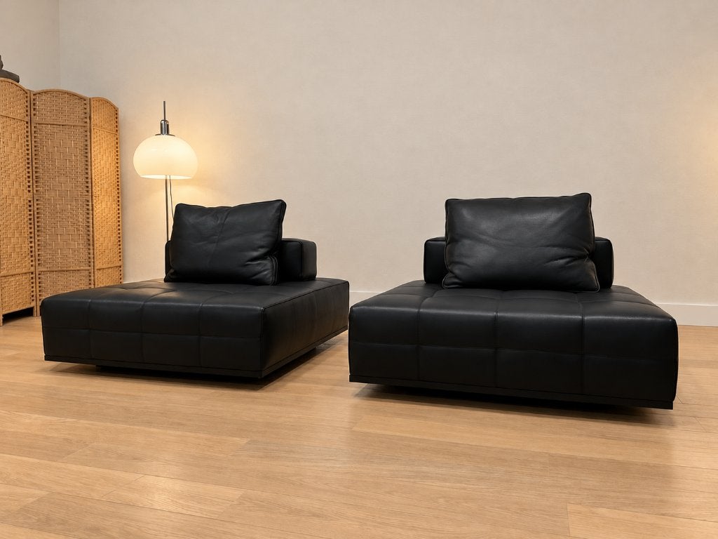 NIEUW Minotti Lawrence 2x Element Leer + GARANTIE, Minotti, Nieuw, Leer, Www.designplaats.nl
