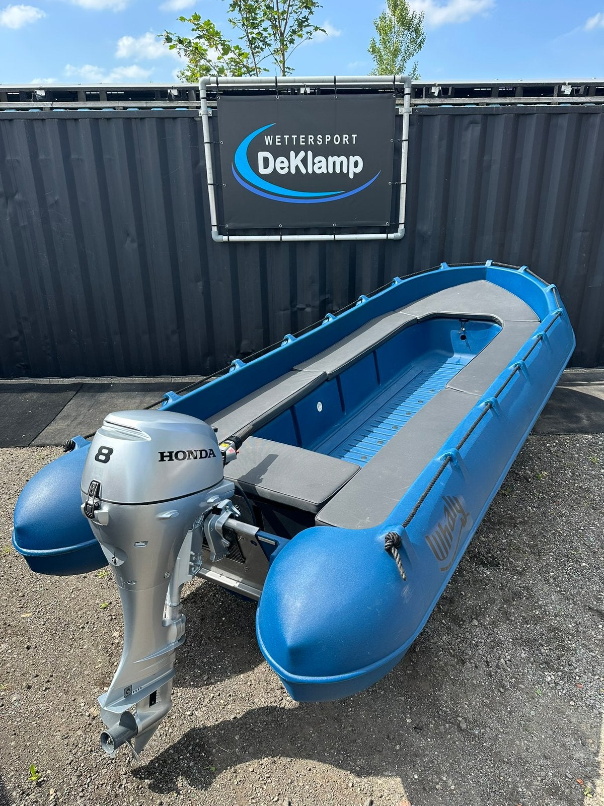 Whaly 435 honda 8pk viertakt — ALS NIEUW !!! —, Watersport en Boten, Ophalen, Tot 10 pk, Elektrisch, Viertaktmotor