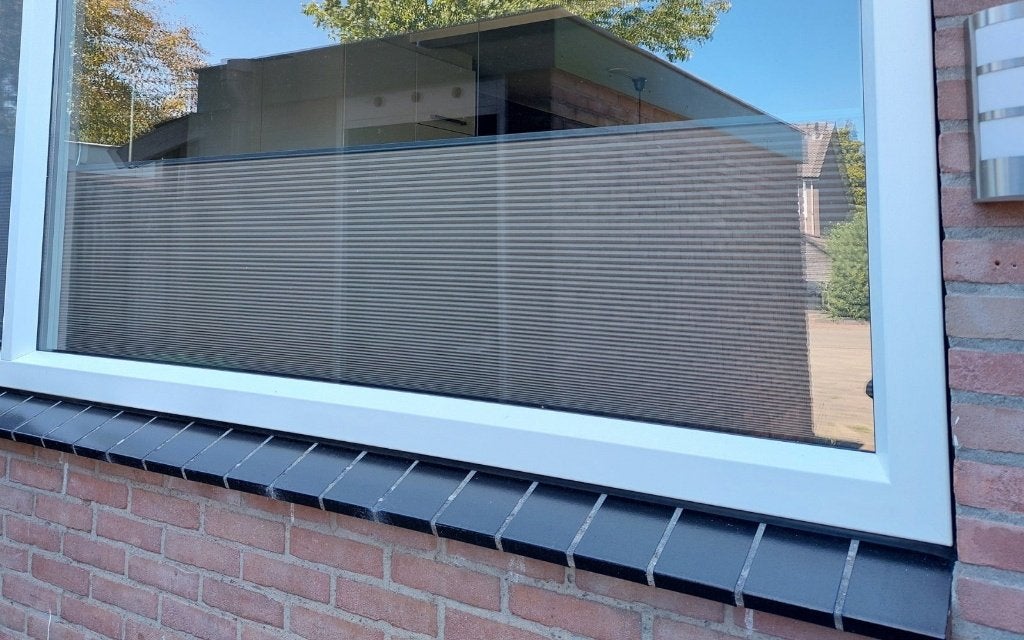Duette antraciet- bottom up top down -287B X 150H zie foto's, Ophalen, Overige materialen, Overige merken, Koordbediening