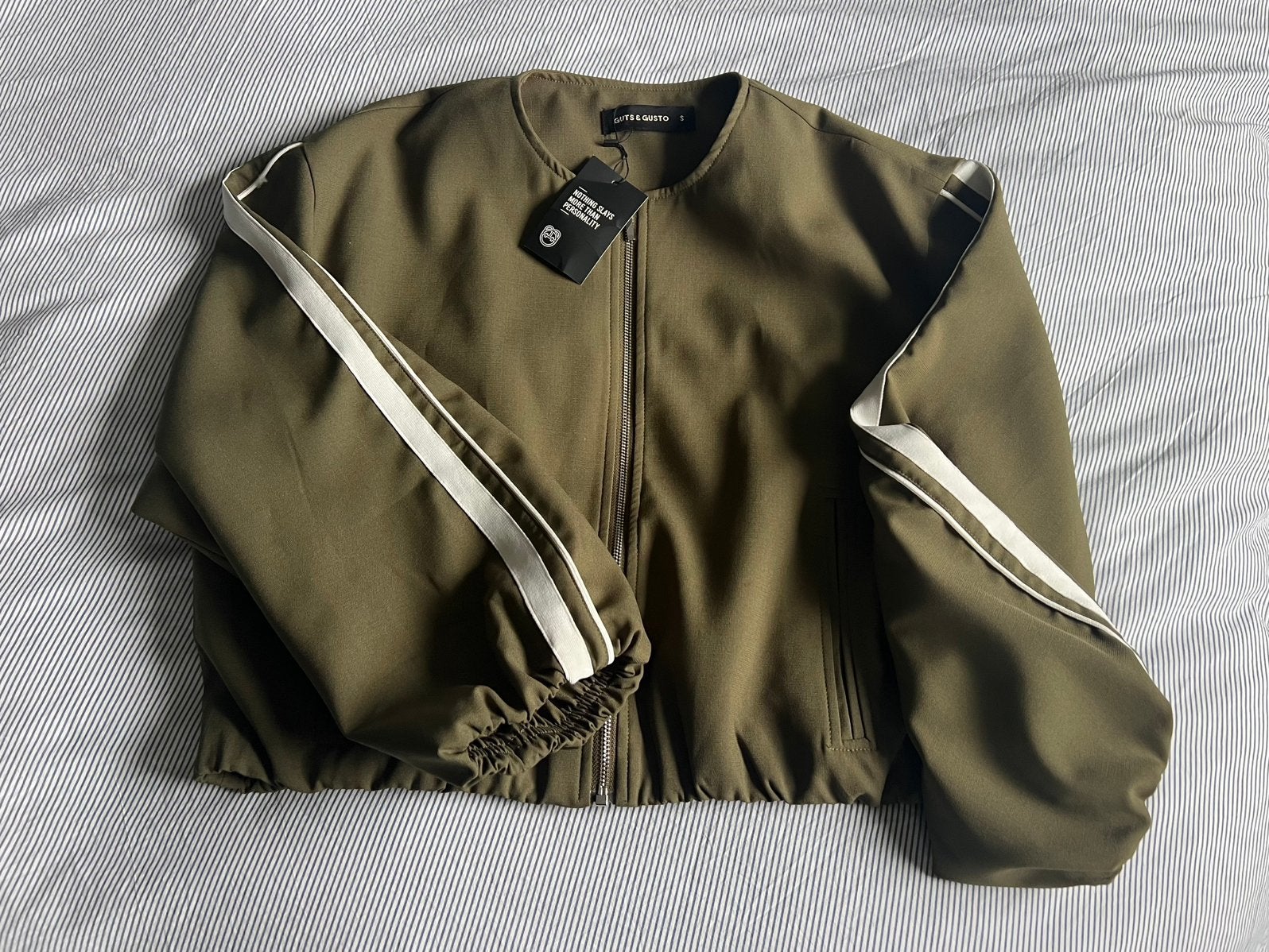 Bomberjack/jasje /vest Guts & Gusto - nieuw! Maat s, Ophalen of Verzenden, Nieuw, Maat 36 (S), Groen
