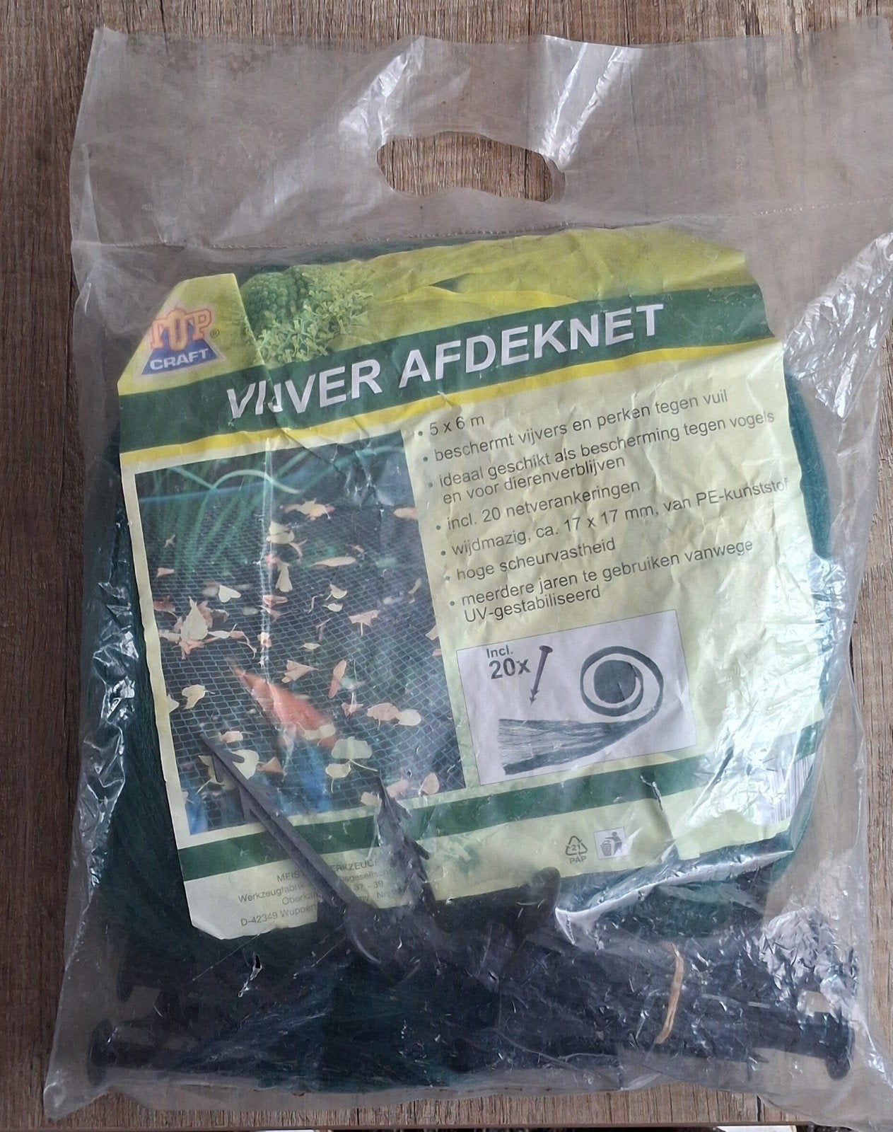 Nieuw TopCraft vijver afdeknet., Tuin en Terras, Vijver-toebehoren, Ophalen, Nieuw, Vijvernet
