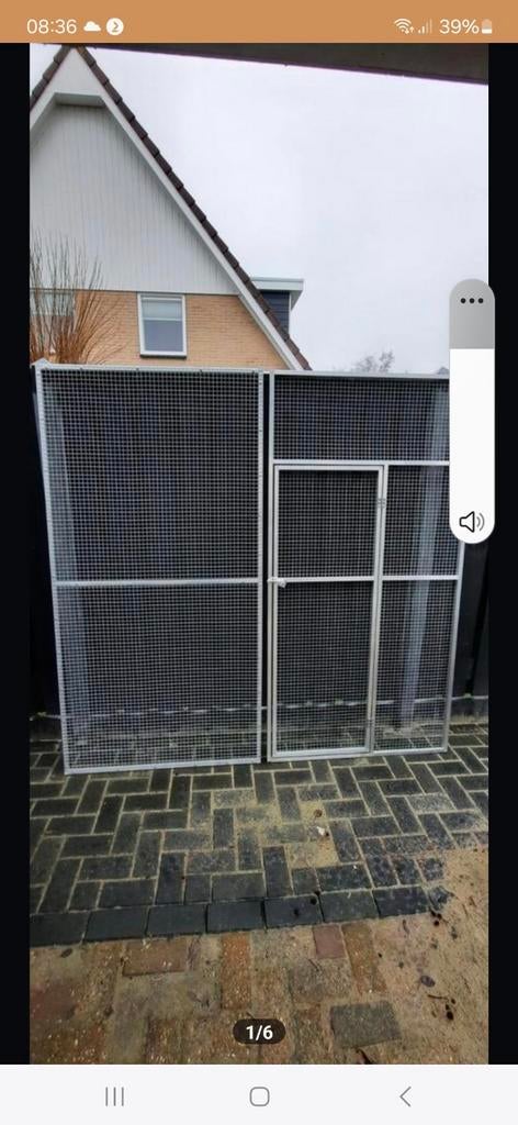 Aluminium standaard gazen voliere panelen, Ophalen, Nieuw, Aluminium, Volière
