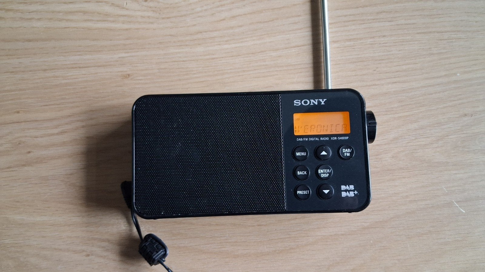 Sony XDR-S40DBP DAB/FM Digitale Radio met Adapter, Audio, Tv en Foto, Radio's, Ophalen of Verzenden, Zo goed als nieuw, Radio