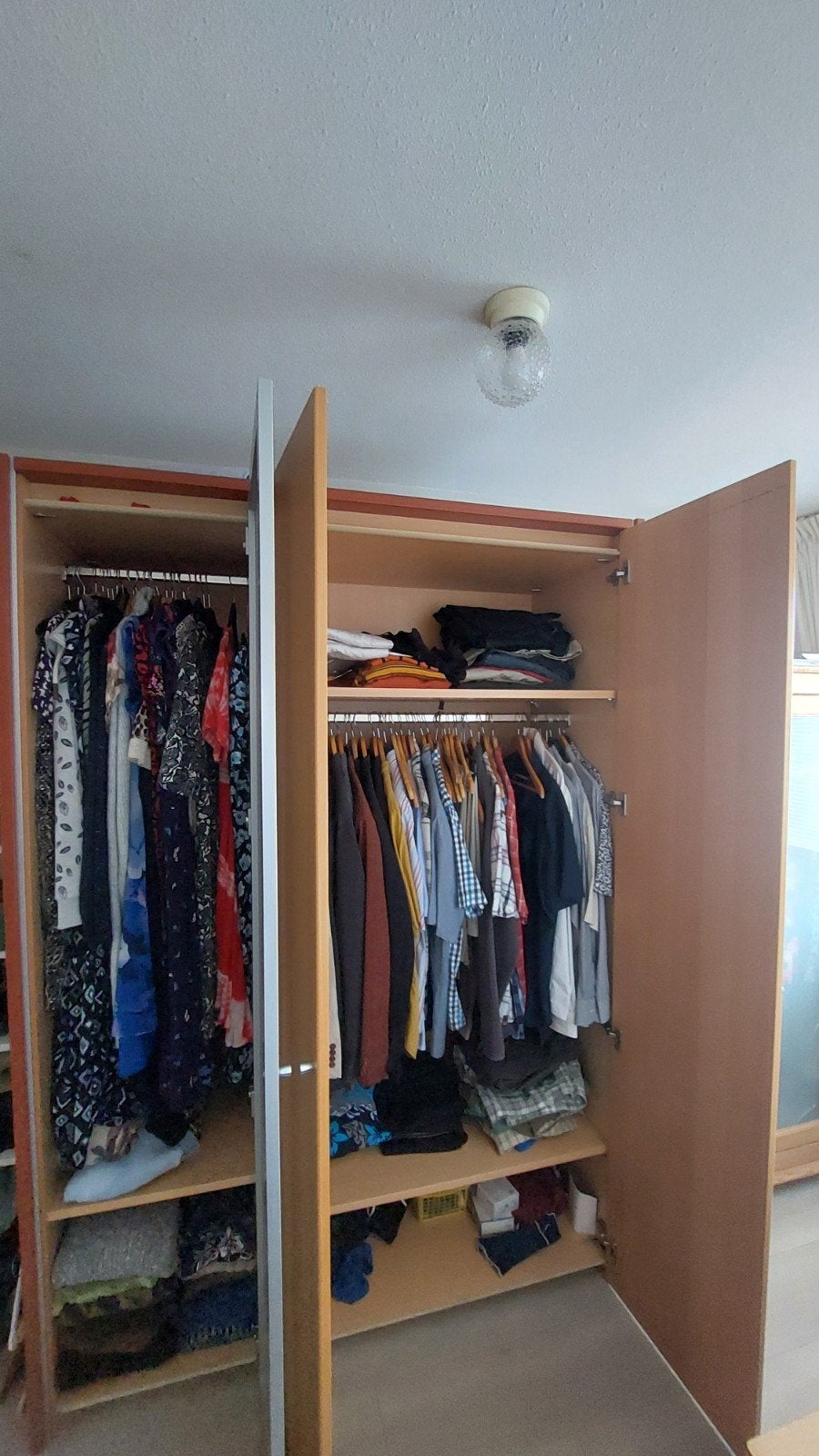 Bijna gratis Hülsta (de)montabele Kledingkast 150x60x220 cm, Ophalen, Met deur(en), 150 tot 200 cm, Beuken