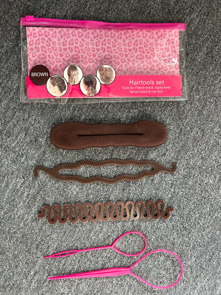 Haartools Set voor Vlechten, Topsy Twist & Haar Knot, Sieraden, Tassen en Uiterlijk, Uiterlijk | Haarverzorging, Ophalen of Verzenden