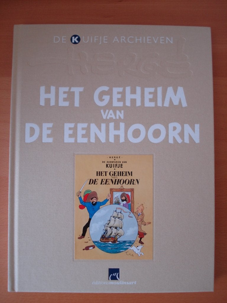 Kuifje HC – Het geheim van de eenhoorn + beeldje + kaart., Eén stripboek, Nieuw, Ophalen of Verzenden, Herge
