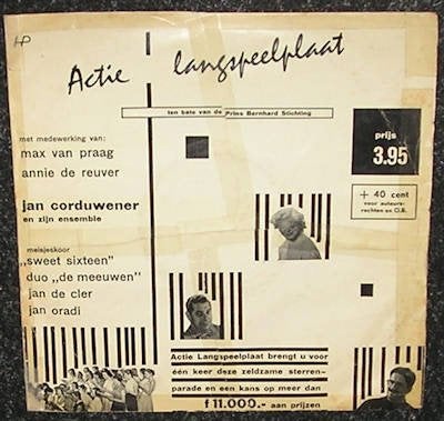 JAN CORDUWENER, MAX van PRAAG & ANNIE de REUVER 1958 LP1226, Ophalen of Verzenden, Gebruikt