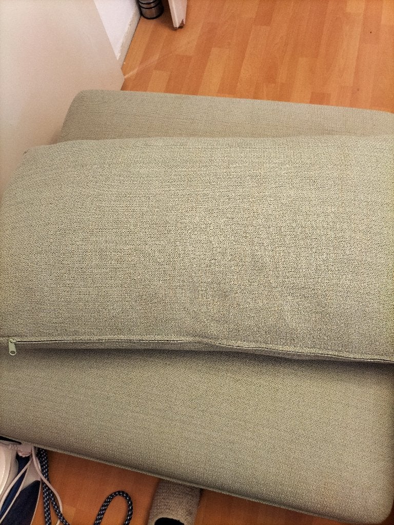 Vallentuna Ikea opbergpoef  met twee kussenhoezen, Ophalen, 75 tot 100 cm, Zo goed als nieuw, 75 tot 100 cm