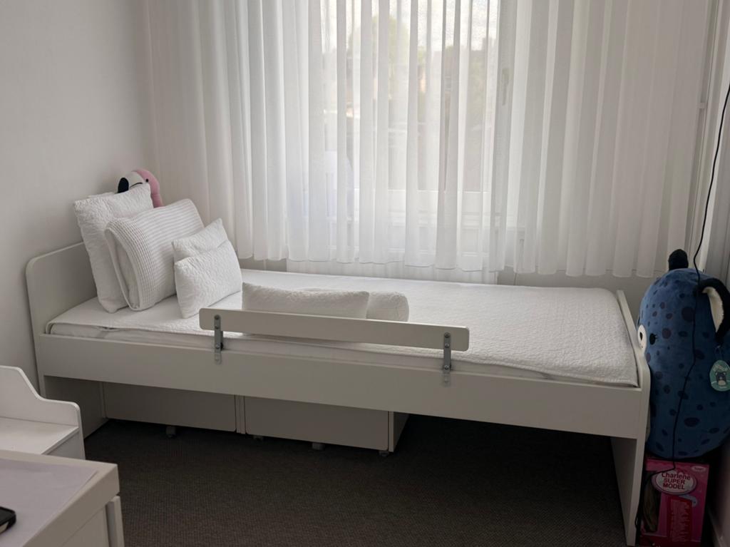 Bed, 90 cm, Eenpersoons, Wit, Ophalen of Verzenden