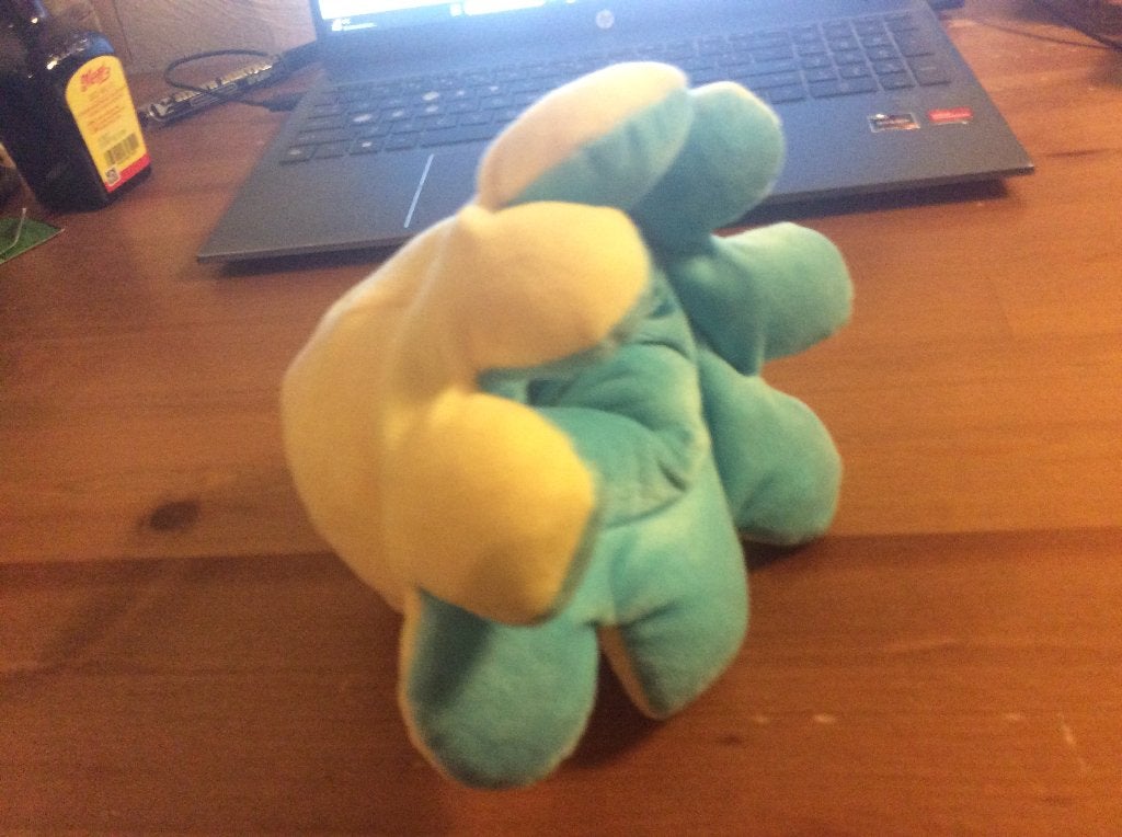 Binnenstebuiten octopus blij / boos knuffel, Ophalen of Verzenden, Meerkleurig, Overige typen
