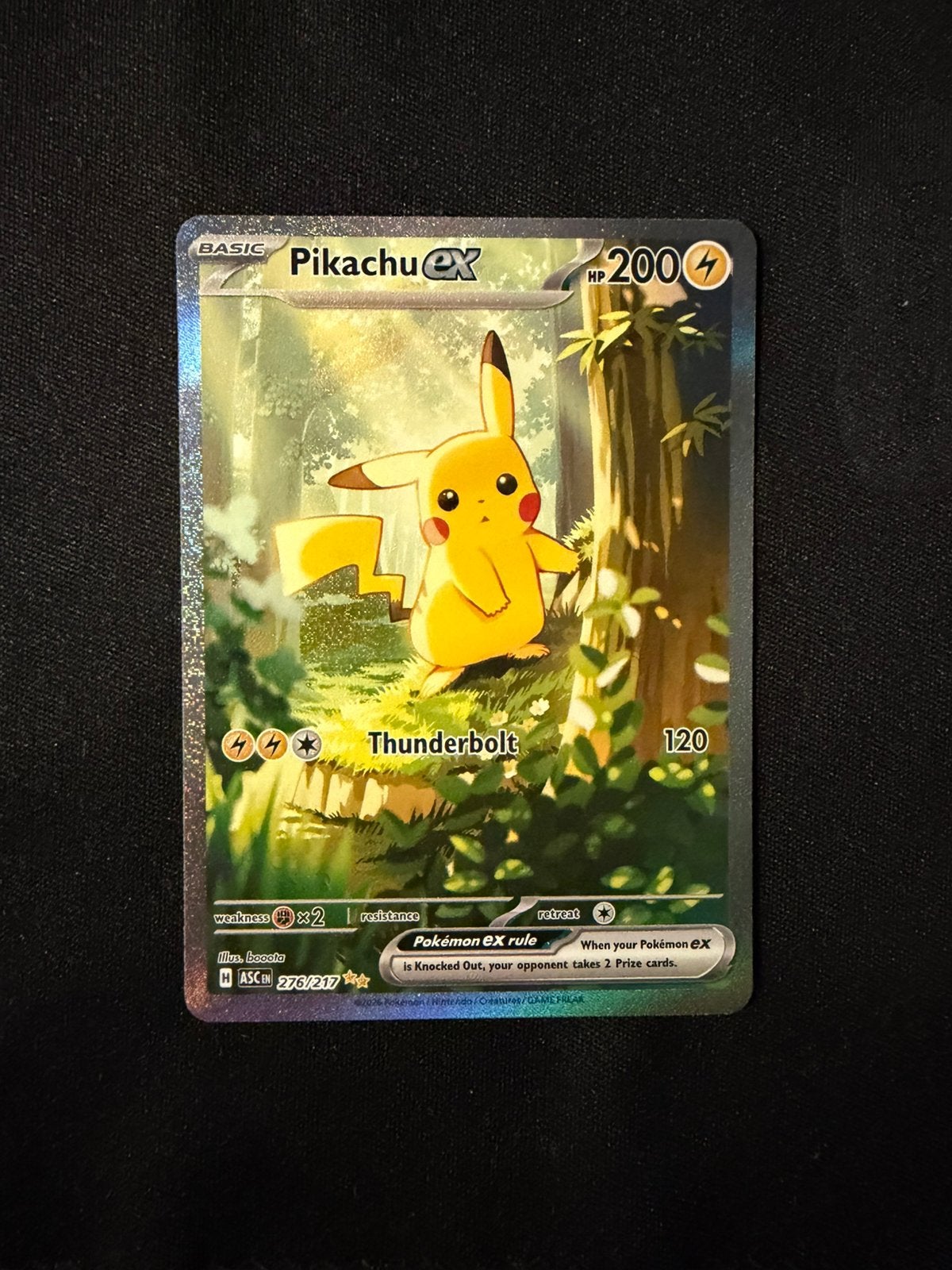 Pokemon Pikachu ex 276/217 Ascended Heroes SIR Full Art Holo, Ophalen, Nieuw