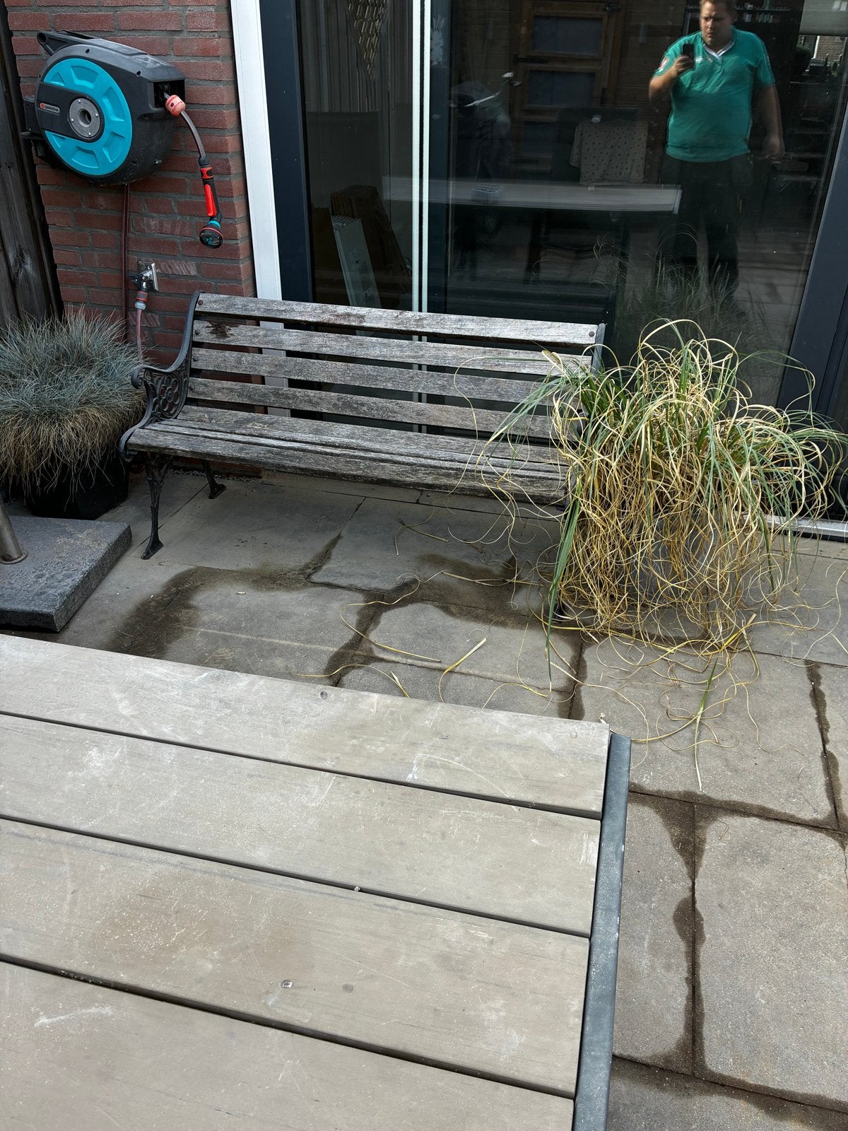 tuinbank, Ophalen, Gebruikt, Hout