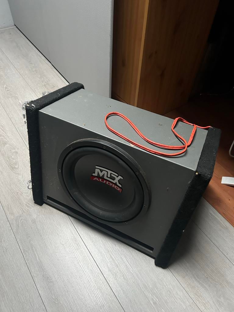 Complete Car Audio Set: Subwoofer, Versterker, Condensator, Ophalen of Verzenden, Gebruikt