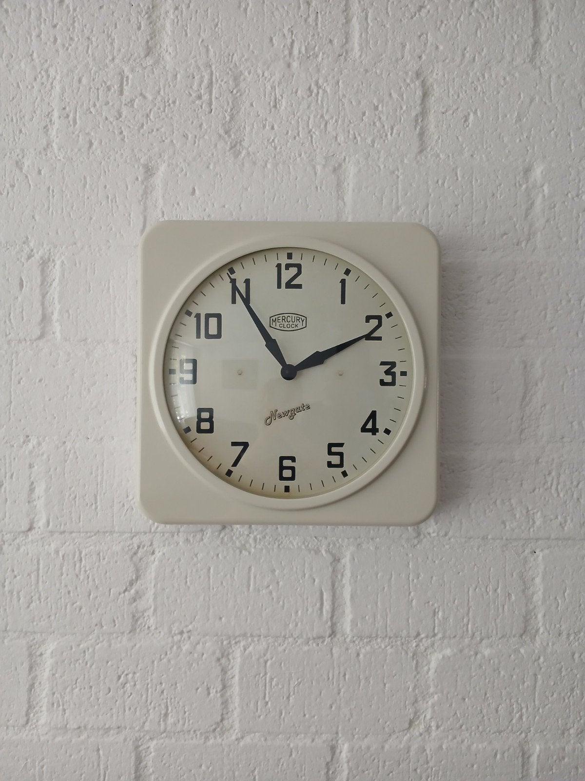 Newgate Mercury Clock - Crème Witte Wandklok, Ophalen of Verzenden