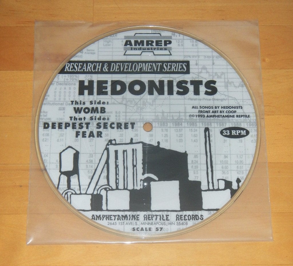 7" single - Hedonists - Womb - noiserock - Amrep, Verzenden, Gebruikt, Pop
