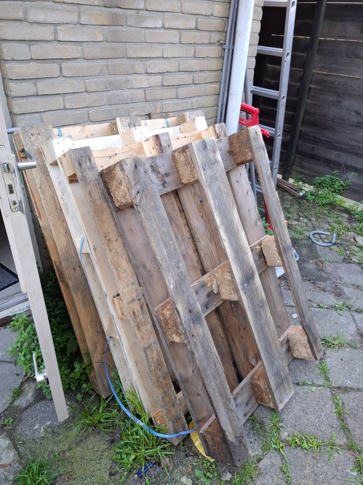 Diverse houten pallets - gratis, Ophalen, Gebruikt