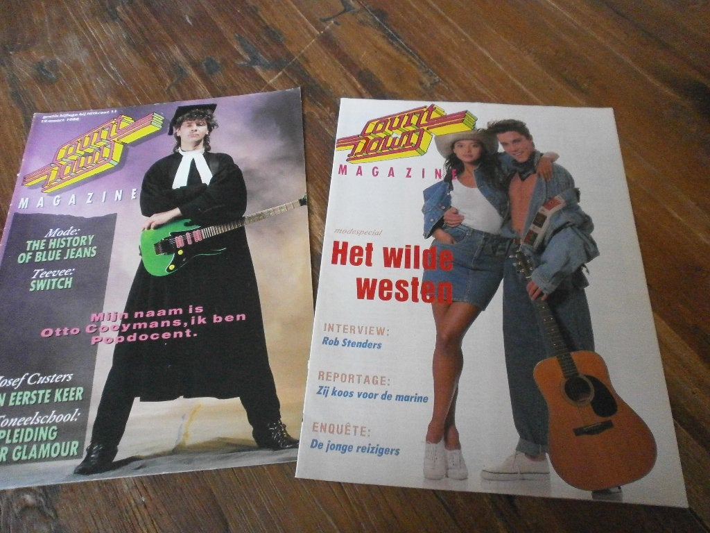 2  count down magazine,s ( hitkrant )  uit 1988, Verzenden, Gelezen, Muziek, Film of Tv