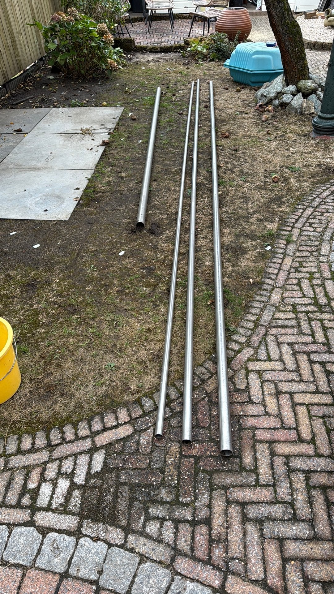 Diverse maten RVS buis, Doe-het-zelf en Verbouw, Metalen, Ophalen, Zo goed als nieuw, Overige metalen