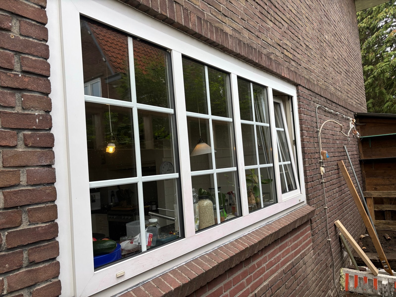 Gratis af te halen ! HR++Kozijn met Kiep-Kantelraam, Ophalen, Gevelraam of Ruit, Gebruikt, 160 cm of meer